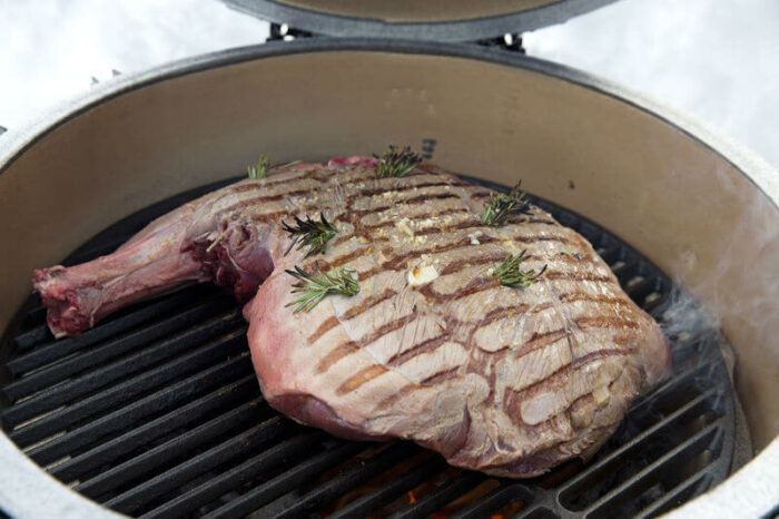 Big Green Egg Medium - met onderstel en hoes