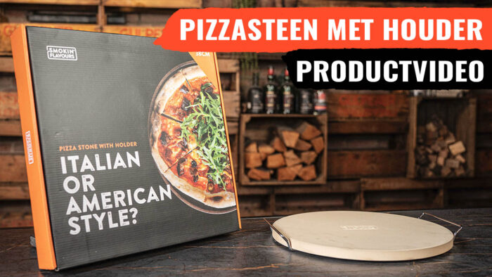 Pizzasteen met houder SF Thumbnail