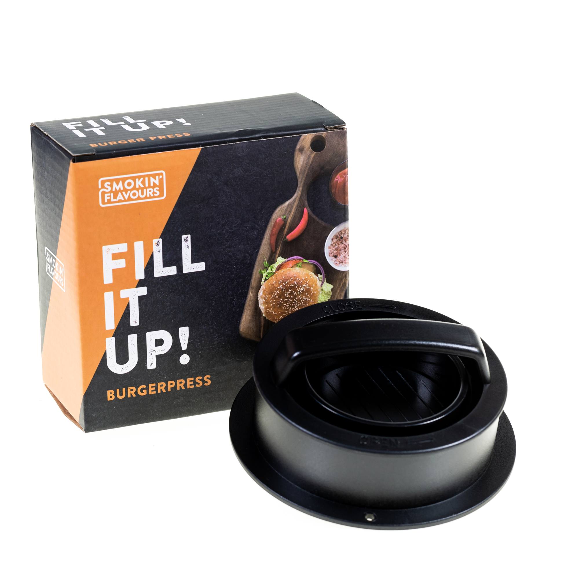 Smoking-Flavours-burger-press-pose2