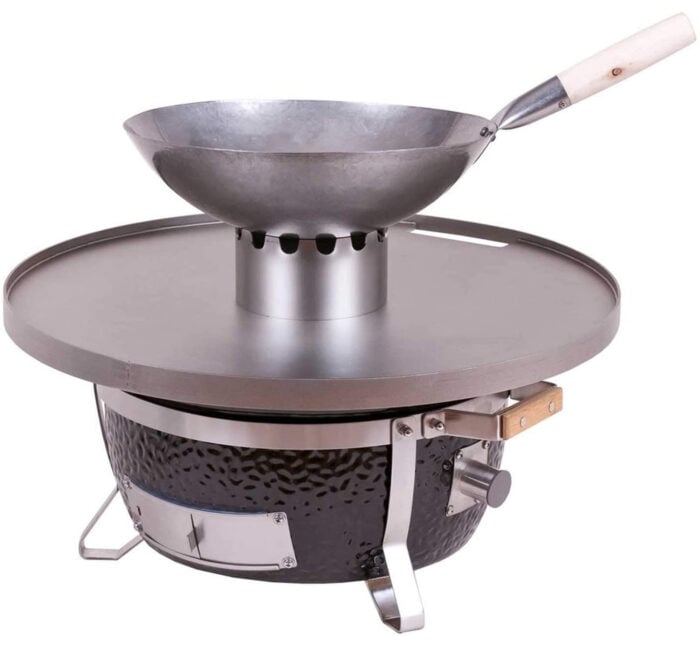 102022 wok kroon op fireplate monotlith kamado