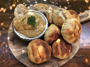 baba ganoush met kwarkbroodjes recept bbq kamado big green egg eindresultaat