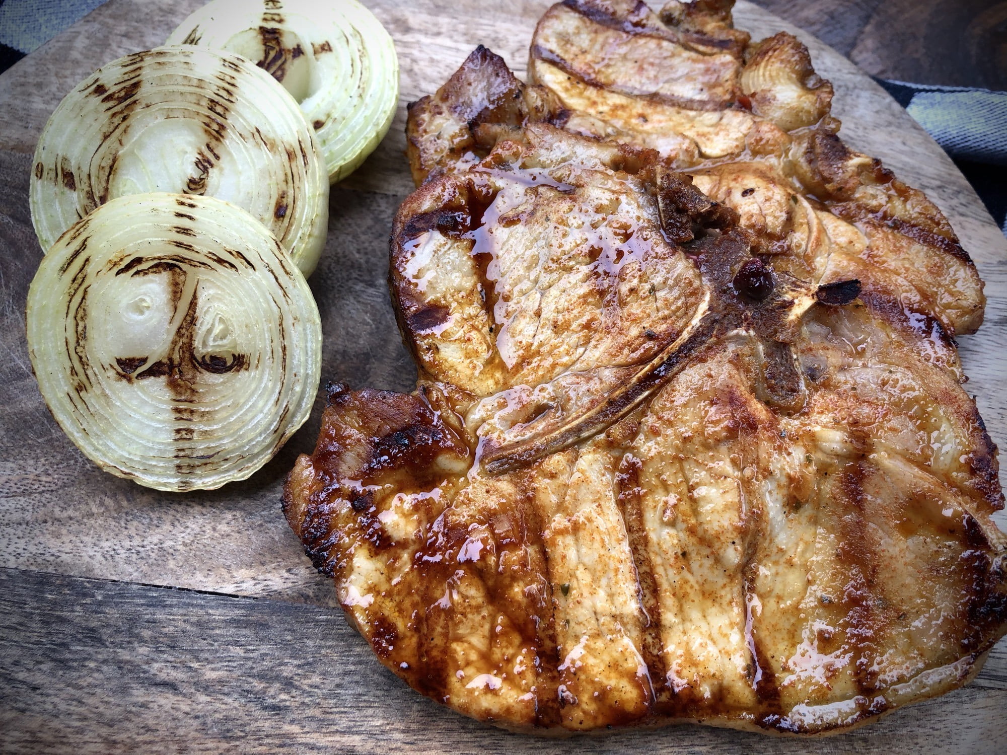 Honey Bourbon Pork Steaks