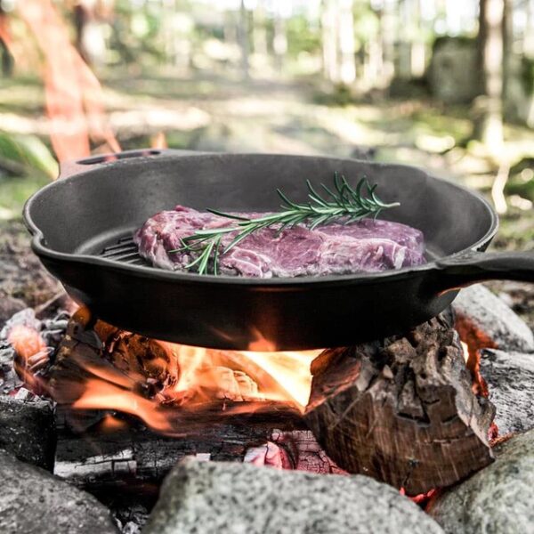 Gietijzeren-grill-skillet-met-steel-petromax-1
