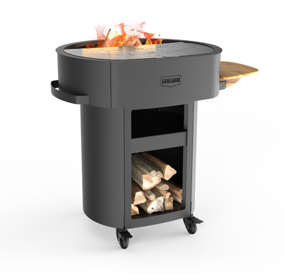 BBQ Plancha Grill Guru vuur