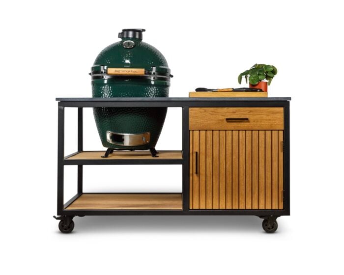 Stalen-frame-kast-Natuursteen-met-big-green-egg-04