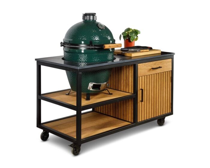 Stalen-frame-kast-Natuursteen-met-big-green-egg-05